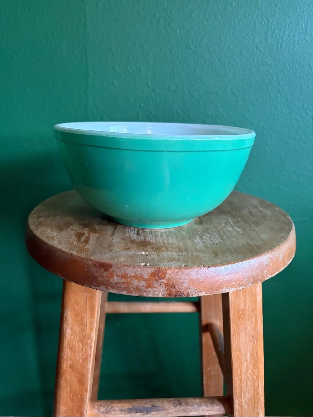 Vintage Pyrex 403 Nesting Bowl in Primary Green